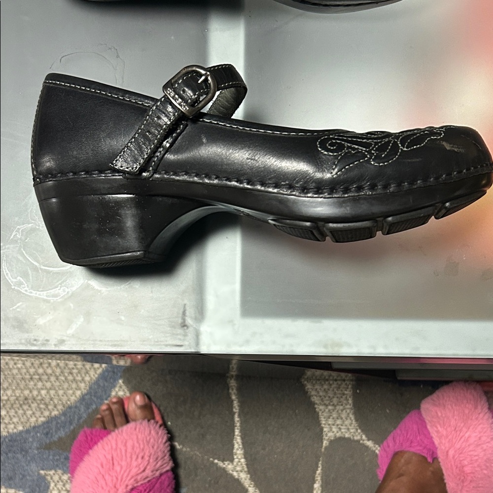 Dansko Black Embroidered Mary Jane Shoes - Picture 7 of 14